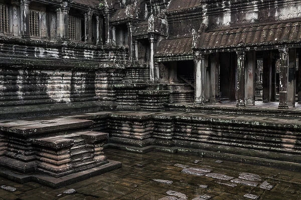 Inside Angkor Wat main complex