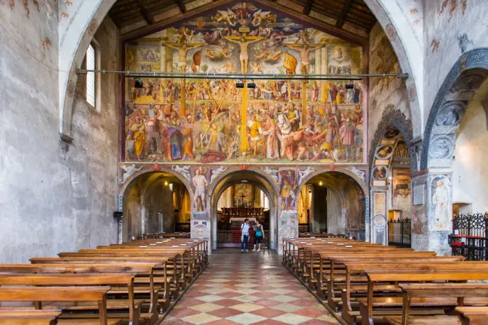 Framed Print : Inside of Church of S. Maria degli Angioli, Lugano Framed Print : Inside of Church of S. Maria degli Angioli, Lugano