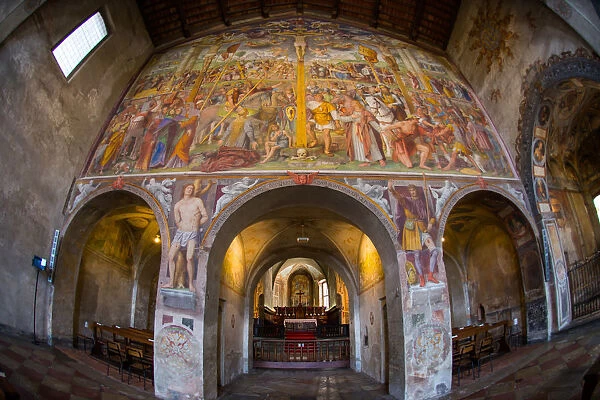 Inside of Church of S. Maria degli Angioli, Lugano
