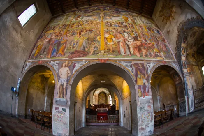Framed Print : Inside of Church of S. Maria degli Angioli, Lugano Framed Print : Inside of Church of S. Maria degli Angioli, Lugano