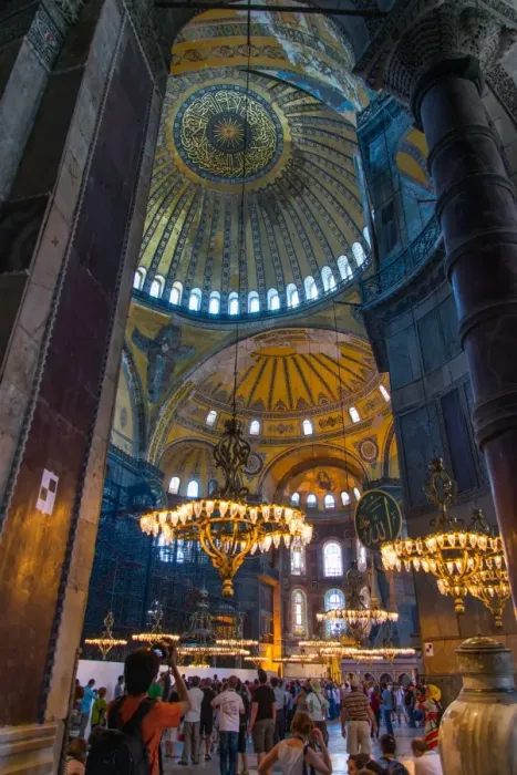 Framed Print : Inside of Hagia Sophia, Turkey