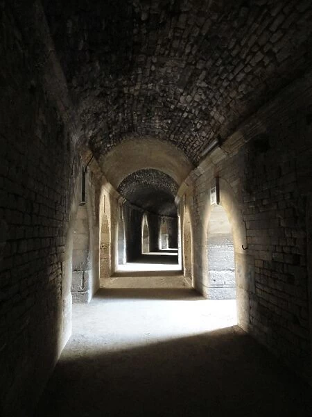 Inside the Hallways, Roman Amphitheatre, Arles, France
