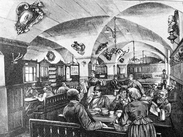 Framed Print : Inside the Munich Hofbrauhaus Framed Print : Inside the Munich Hofbrauhaus