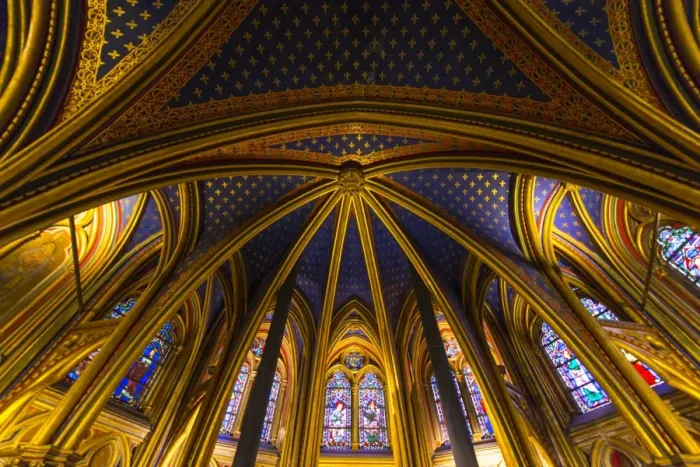 Framed Print : Inside Sainte Chapelle church Framed Print : Inside Sainte Chapelle church
