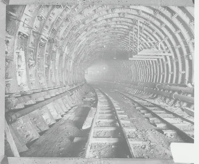 Framed Print : Inside View of Lincoln Tunnel Before Completion Framed Print : Inside View of Lincoln Tunnel Before Completion