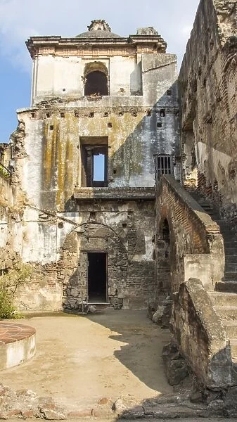 Inside view of ruins of San Agustin Church in Antigua Guatemala