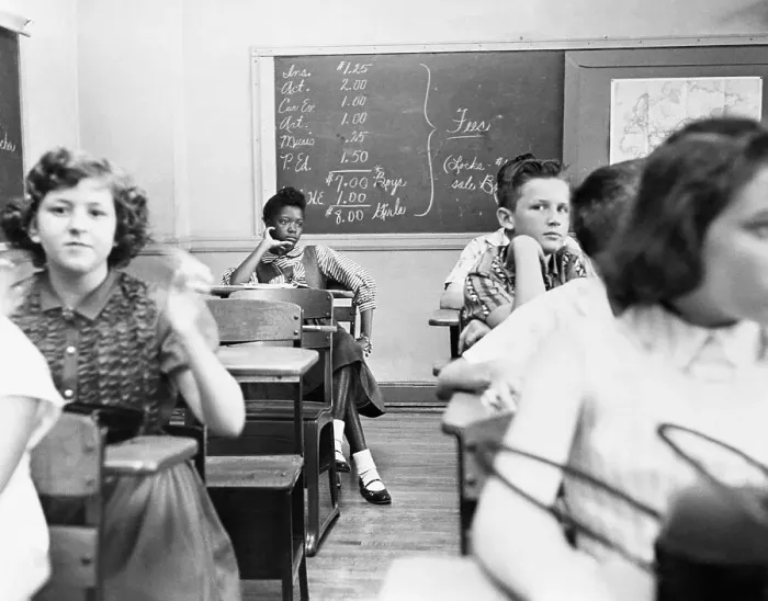 Framed Print : Integrated Classroom in North Carolina