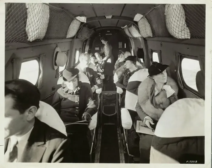 Framed Print : Interior of 1935 Passenger Plane Framed Print : Interior of 1935 Passenger Plane