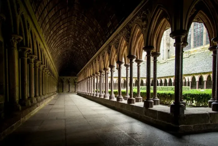 Framed Print : Interior of abbatial church Mont Saint-Michel, Normandy, France Framed Print : Interior of abbatial church Mont Saint-Michel, Normandy, France