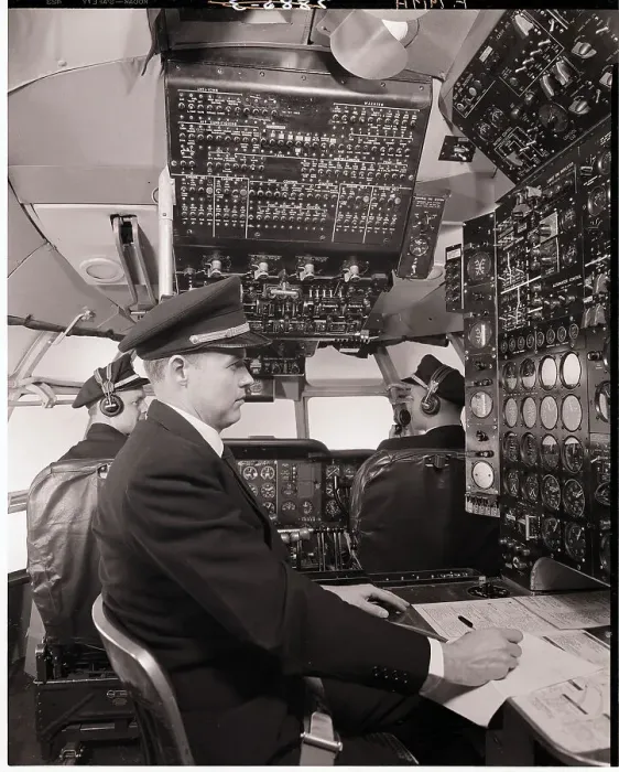 Framed Print : Interior of Airplane Cockpit Framed Print : Interior of Airplane Cockpit