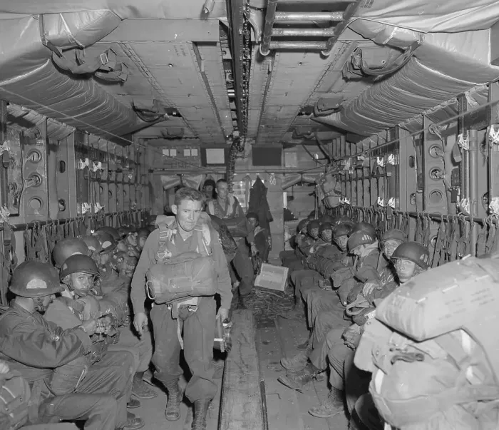 Framed Print : Interior of Airplane with Paratrooper Station Framed Print : Interior of Airplane with Paratrooper Station