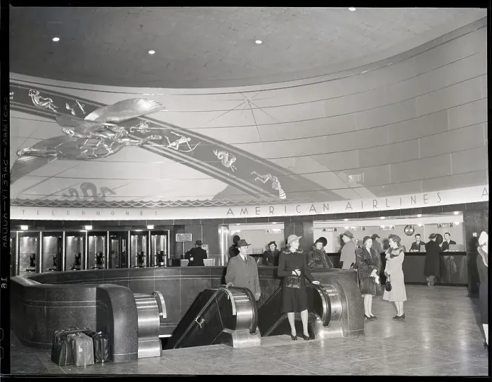 Framed Print : Interior of American Airlines Terminal Framed Print : Interior of American Airlines Terminal