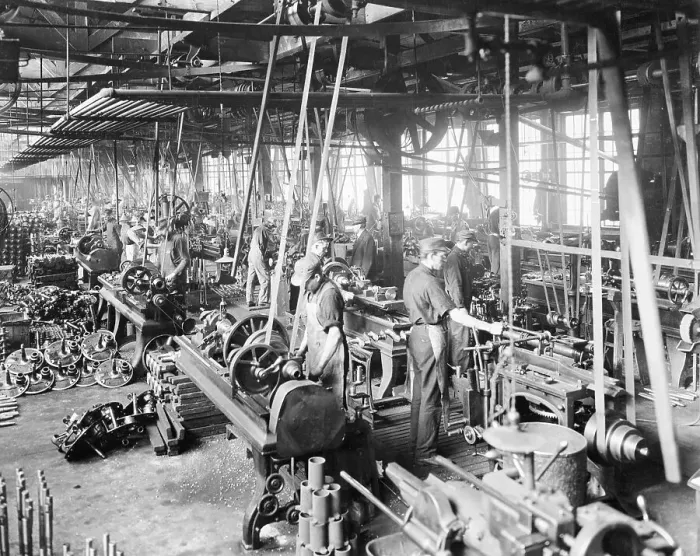 Framed Print : Interior Of Automobile Factory Ww I Framed Print : Interior Of Automobile Factory Ww I