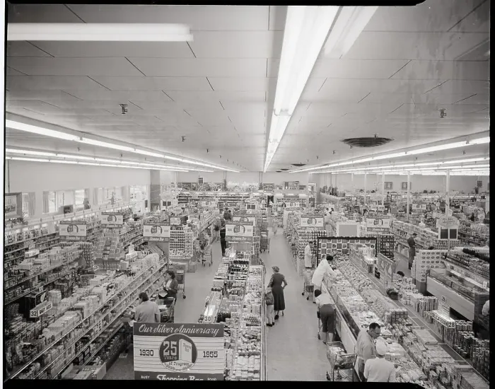 Framed Print : Interior of California Supermarket Framed Print : Interior of California Supermarket