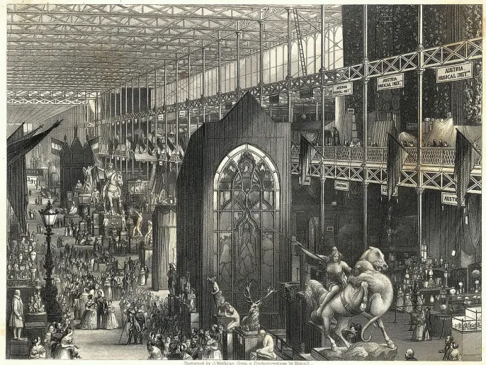 Framed Print : Interior Of The Crystal Palace Framed Print : Interior Of The Crystal Palace