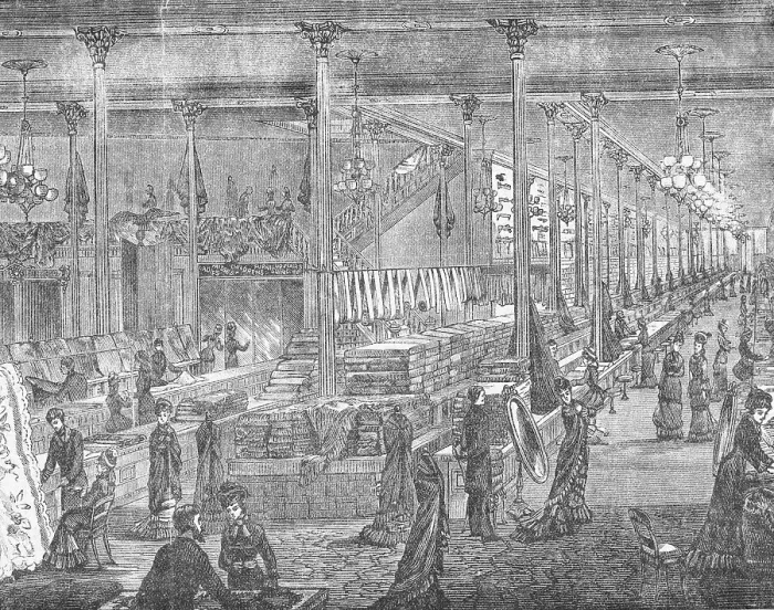 Framed Print : Interior of Early American Department Store Framed Print : Interior of Early American Department Store