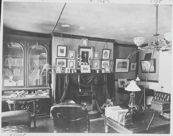 Framed Print : Interior of an Early Harvard University Dormitory Room Framed Print : Interior of an Early Harvard University Dormitory Room