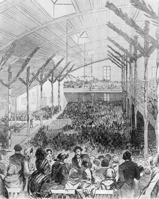 Framed Print : Interior of Early Republican Convention Framed Print : Interior of Early Republican Convention
