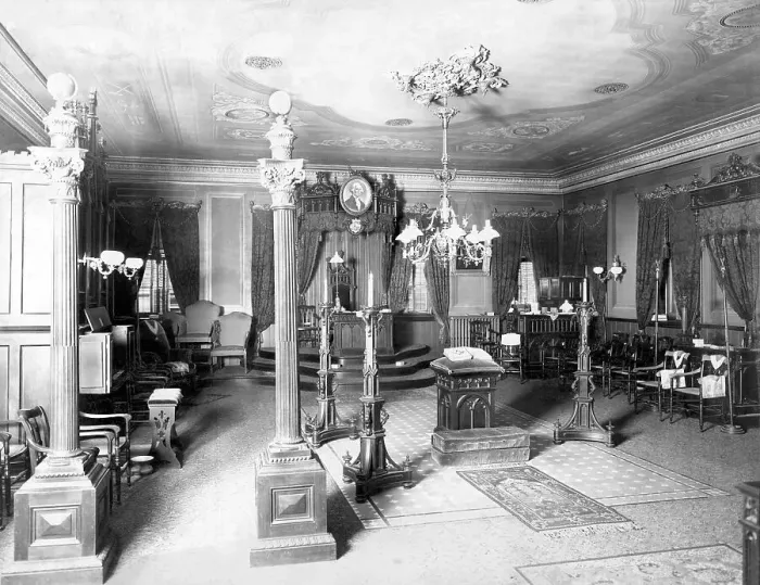 Framed Print : Interior of Freemason Assembly Room Framed Print : Interior of Freemason Assembly Room