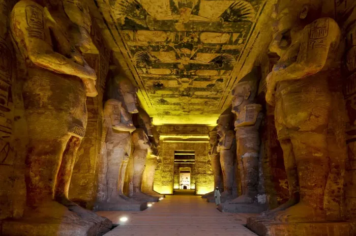 Framed Print : The interior of the Great Temple of Ramesses II, Abu Simbel, Egypt Framed Print : The interior of the Great Temple of Ramesses II, Abu Simbel, Egypt