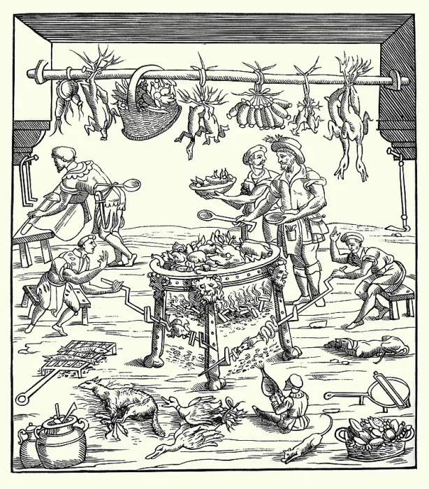 Framed Print : Interior of an Italian Kitchen