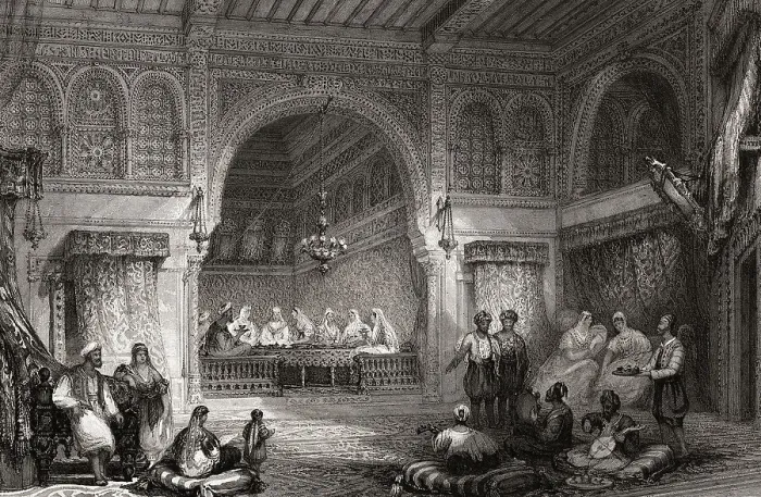 Framed Print : Interior of Moorish Palace in Algiers Framed Print : Interior of Moorish Palace in Algiers