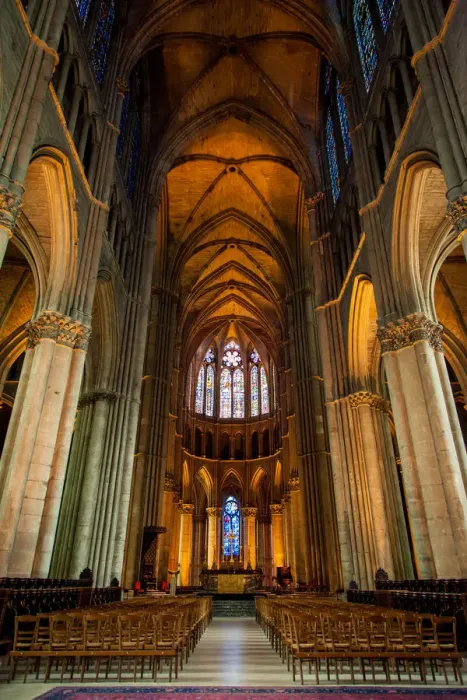 Framed Print : Interior of Notre-Dame de Reims, Reims Cathedral Framed Print : Interior of Notre-Dame de Reims, Reims Cathedral