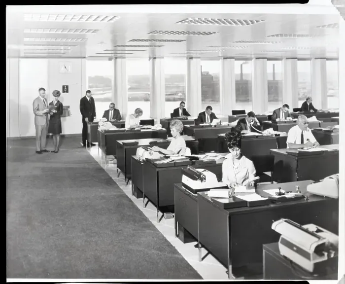 Framed Print : Interior Of Office At Caterpiller Co Framed Print : Interior Of Office At Caterpiller Co
