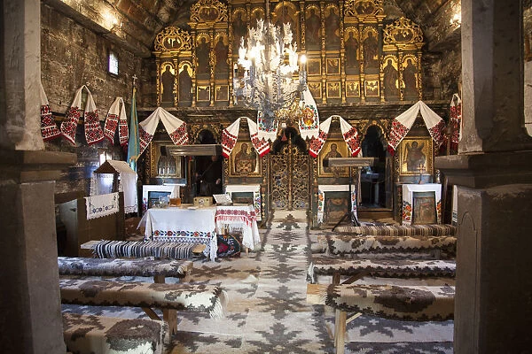 Interior of orthodox church of Surdesti
