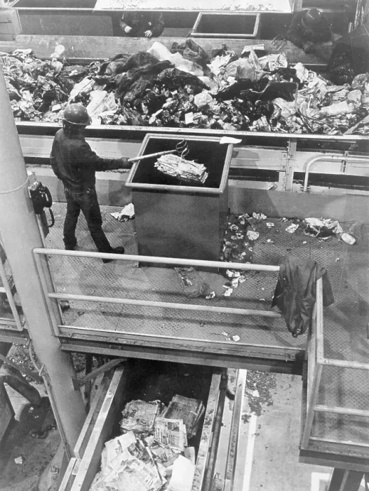Framed Print : Interior Of Recycling Plant Framed Print : Interior Of Recycling Plant