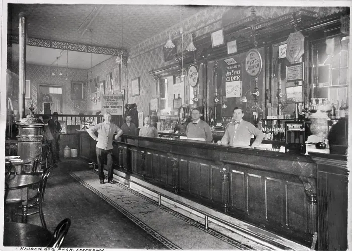 Framed Print : Interior Of Restaurant With Bar