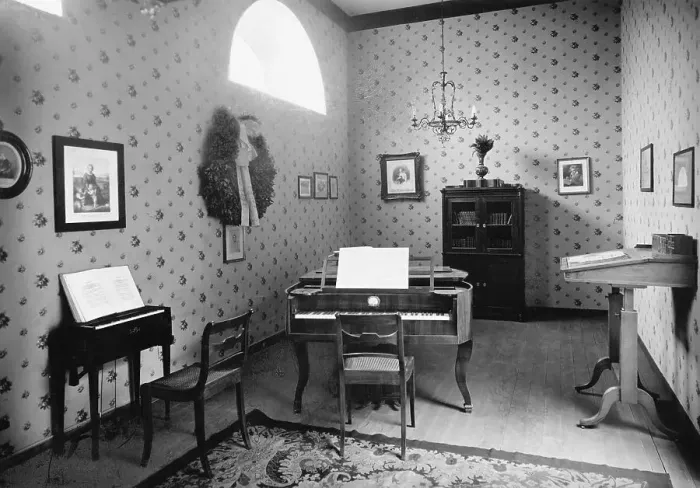 Framed Print : Interior of Robert Schumann Apartment Framed Print : Interior of Robert Schumann Apartment