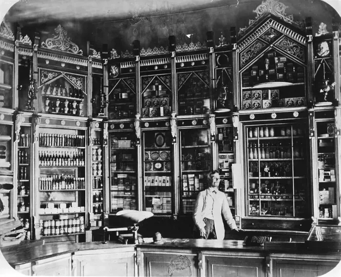 Framed Print : Interior of Russian Pharmacy Framed Print : Interior of Russian Pharmacy