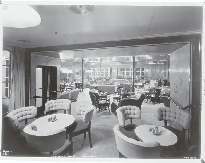Framed Print : Interior of Smoking Lounge on S. S. Nieuw Amsterdam Ocean Liner Framed Print : Interior of Smoking Lounge on S. S. Nieuw Amsterdam Ocean Liner