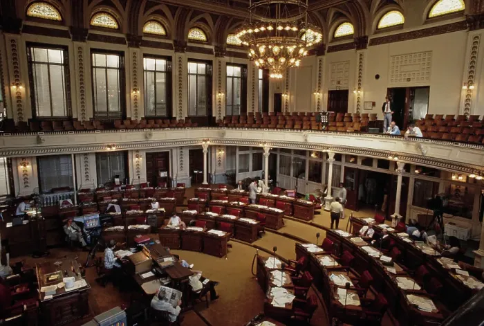 Framed Print : Interior Of State Capitol Building, New Jersey