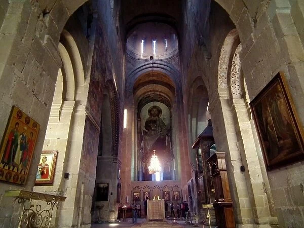 Interior of the Svetitskhoveli Cathedral, Mtskheta