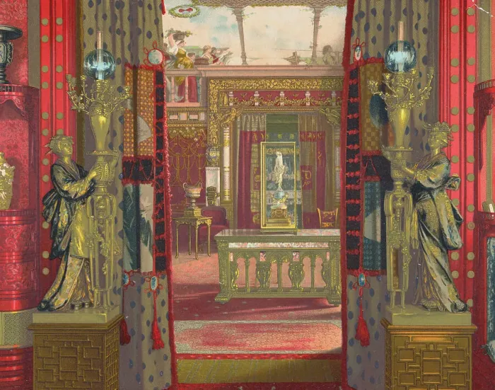 Framed Print : Interior of Vanderbilt Mansion Framed Print : Interior of Vanderbilt Mansion