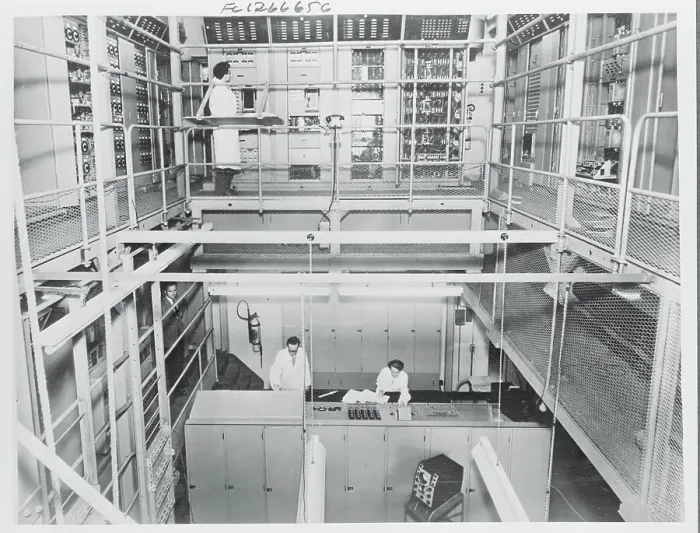 Framed Print : Interior View of a Control Room Framed Print : Interior View of a Control Room
