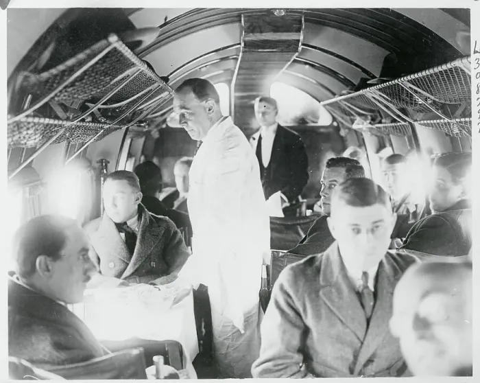 Framed Print : Interior View of Flying Restaurant
