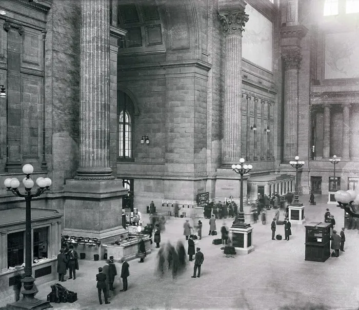 Framed Print : Interior View of Pennsylvania Station