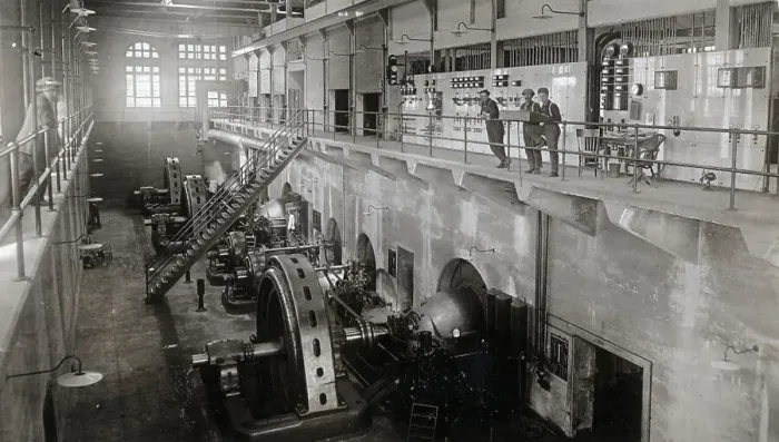 Framed Print : Interior View Of Power House, 1932 Framed Print : Interior View Of Power House, 1932