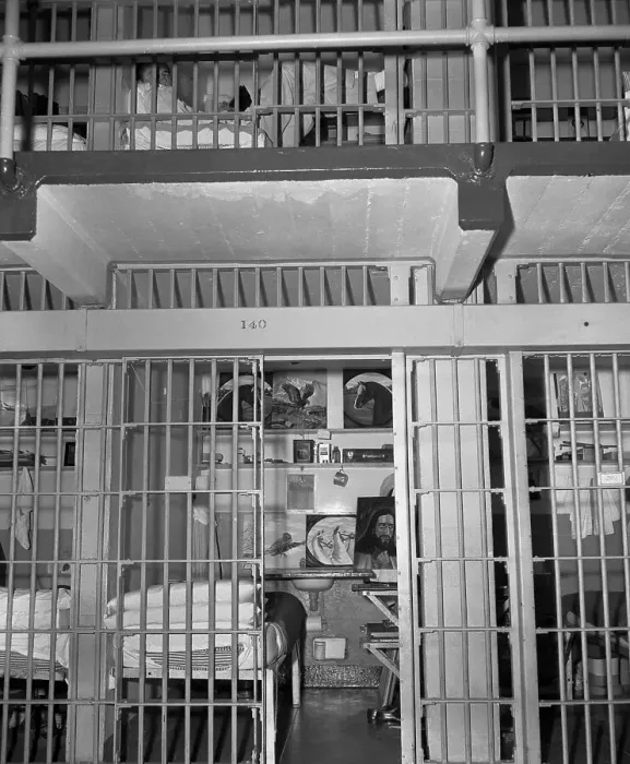 Framed Print : Interior View of a Prison cell Framed Print : Interior View of a Prison cell
