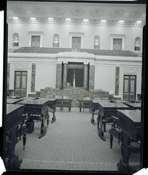 Framed Print : Interior View of Senate Chamber Framed Print : Interior View of Senate Chamber