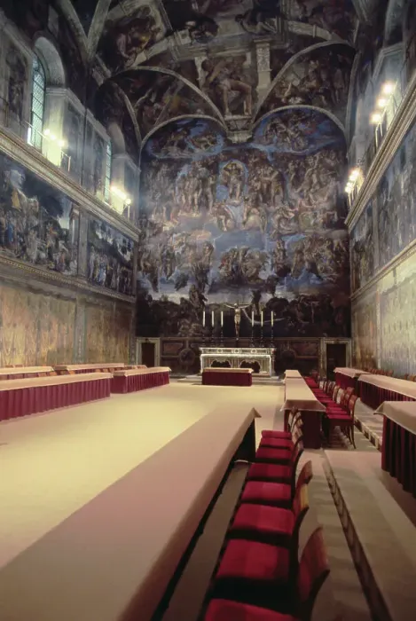 Framed Print : Interior View of the Sistine Chapel