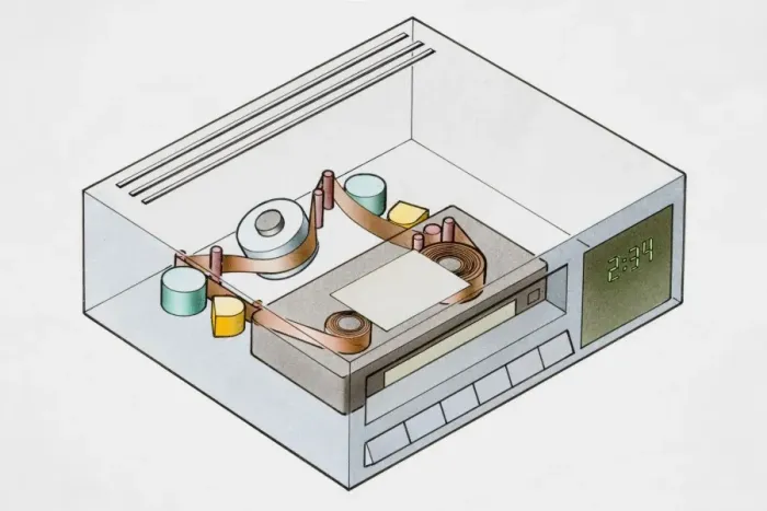 Framed Print : Interior view of video recorder Framed Print : Interior view of video recorder