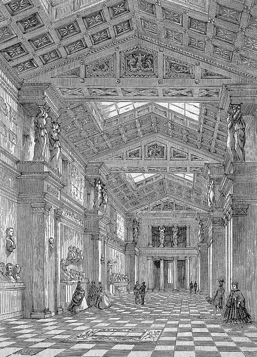 Framed Print : The interior of the Walhalla near Donaustauf, digitally restored reproduction of an original 19th century painting, exact original date unknown, Regensburg, Bavaria, Germany Framed Print : The interior of the Walhalla near Donaustauf, digitally restored reproduction of an original 19th century painting, exact original date unknown, Regensburg, Bavaria, Germany