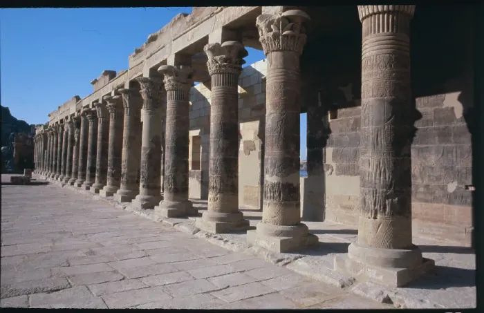 Framed Print : Interior Wall of Temple of Isis at Philae Framed Print : Interior Wall of Temple of Isis at Philae