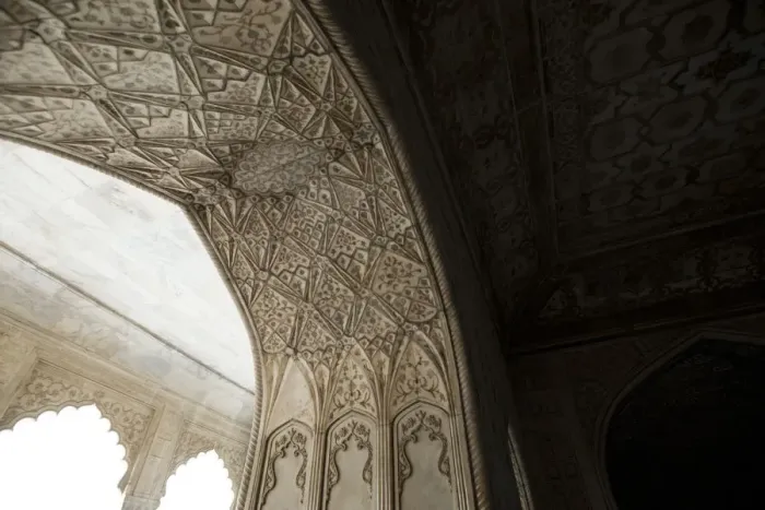 Framed Print : Interiors detail of Khas Mahal, Agra Fort, Agra, Uttar Pradesh, India Framed Print : Interiors detail of Khas Mahal, Agra Fort, Agra, Uttar Pradesh, India