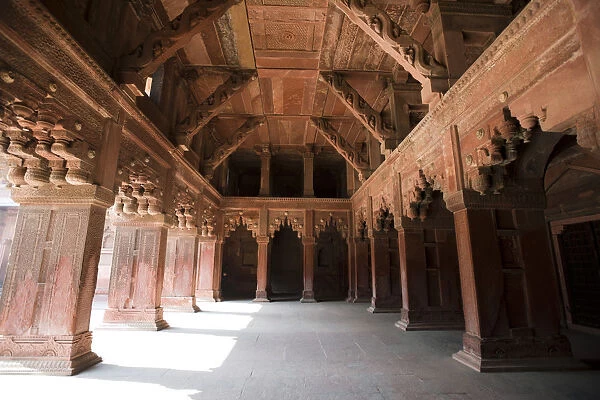 Interiors view of Agra Fort, Agra, Uttar Pradesh, India