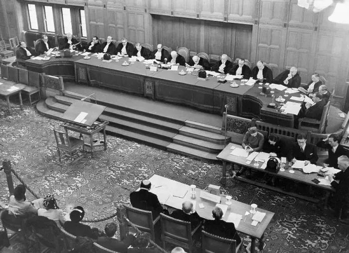 Framed Print : International Court of Justice Meeting Framed Print : International Court of Justice Meeting